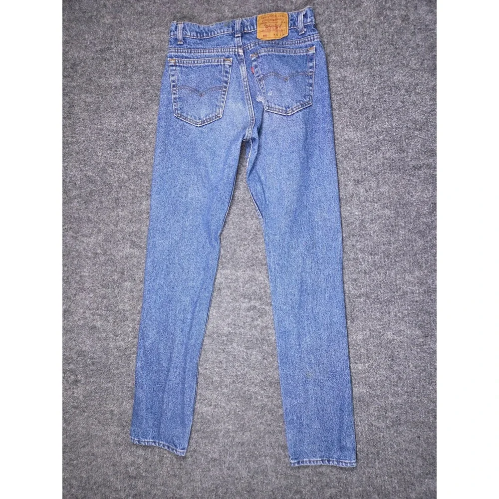 Vintage Levi's 505 Regular Fit Jeans Mens W32 L36 Blue Made in USA 90s Denim - Picture 2 of 13
